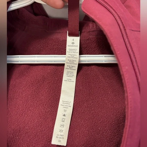 Lululemon Cross Chill Performance Jacket Deep Ruby - Picture 8 of 13